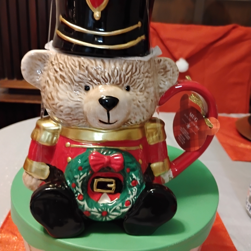 Nutcracker Bear Holiday Mug